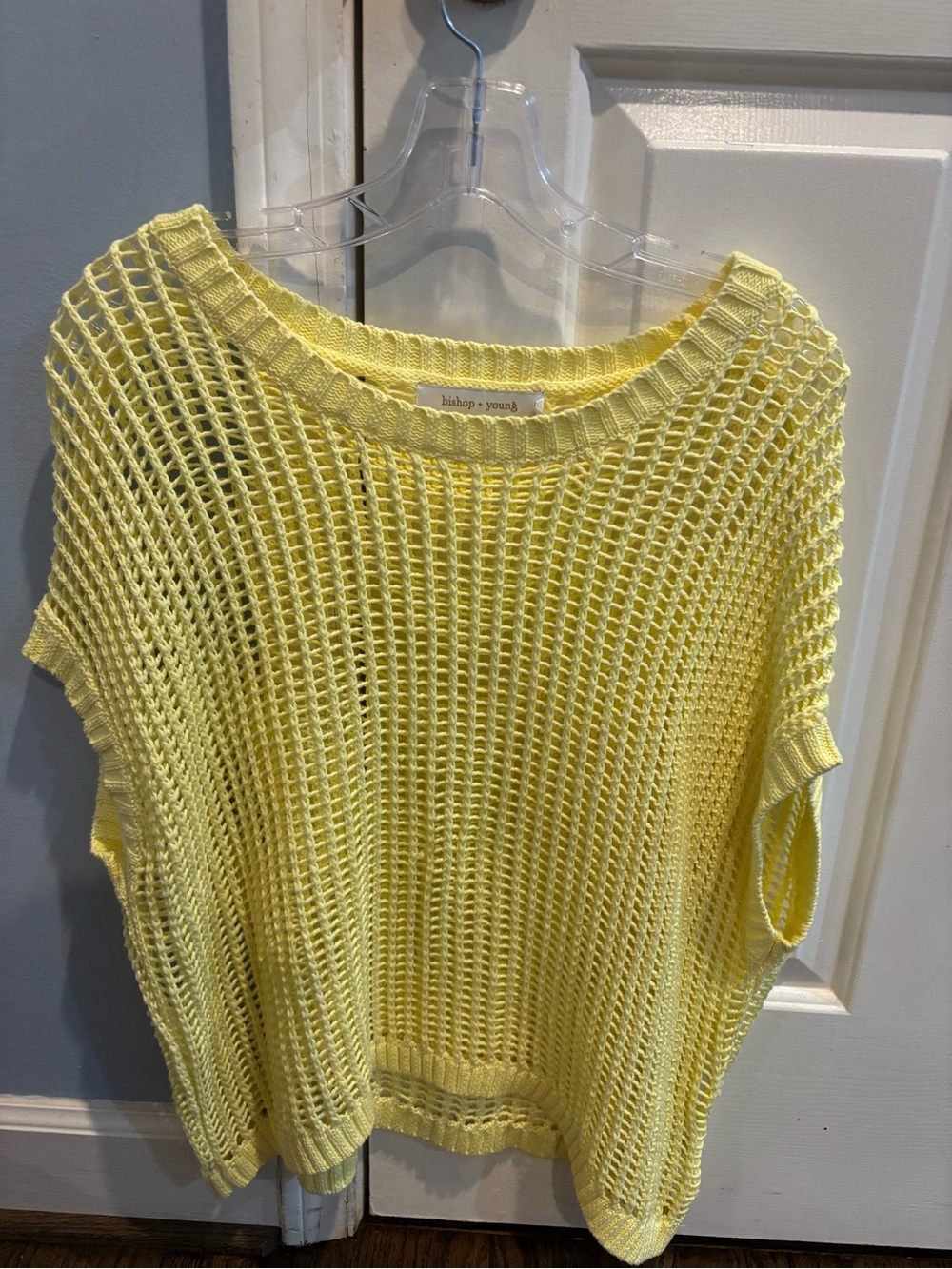 Bishop+ Young Yellow Knit Sweater Top - size M